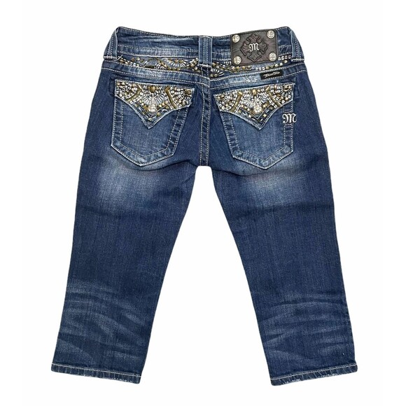 Miss Me Cropped Jeans - Style JE5427C2 - Size 25 - Picture 4 of 5